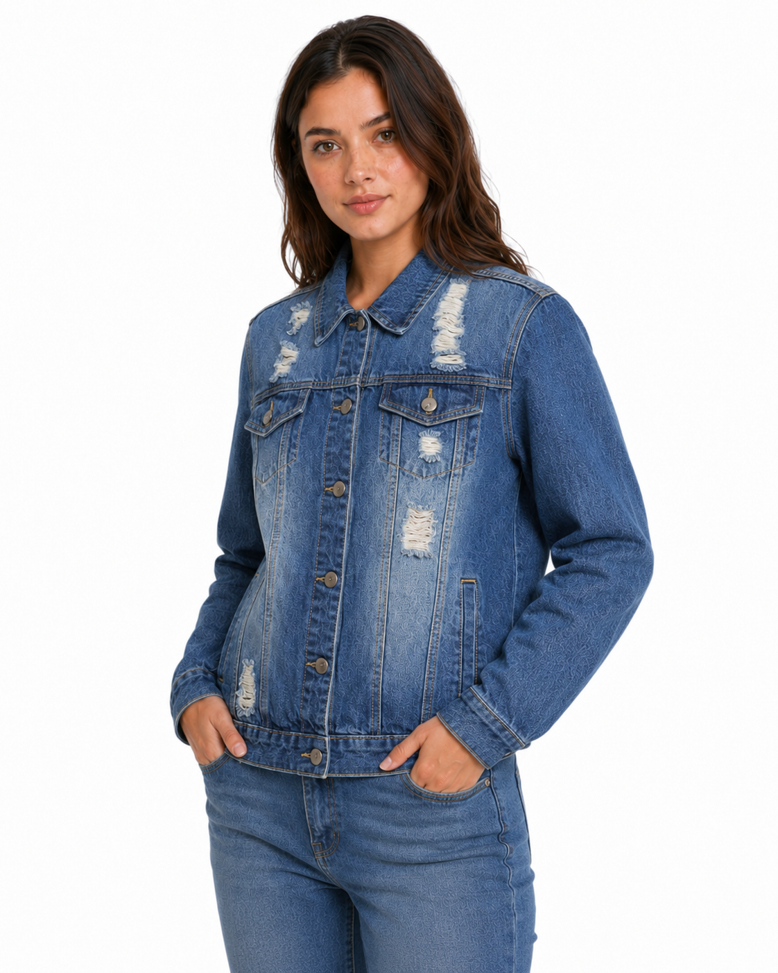Campera de jean Grunge